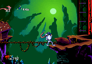 Скриншот игры Earthworm Jim